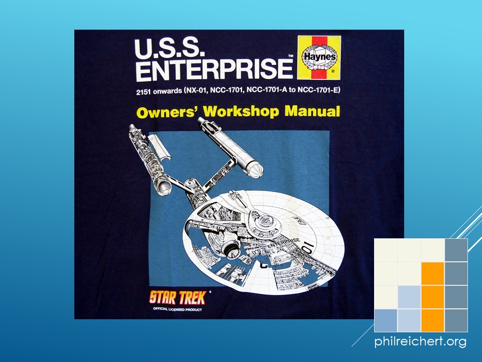 Star Trek Haynes USS Enterprise t-shirt design detail