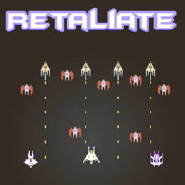 Commodore C64 shoot'em up Retaliate game