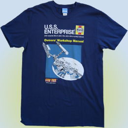Star Trek Haynes USS Enterprise Owners Workshop Manual tshirt