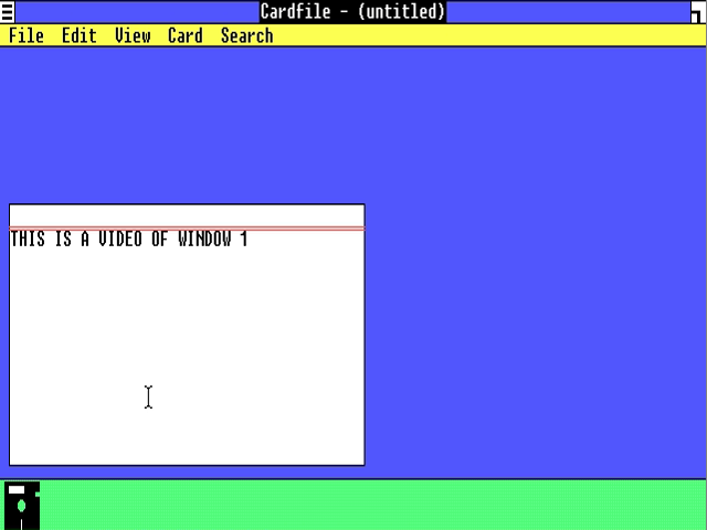 Microsoft Windows Cardfile screenshot