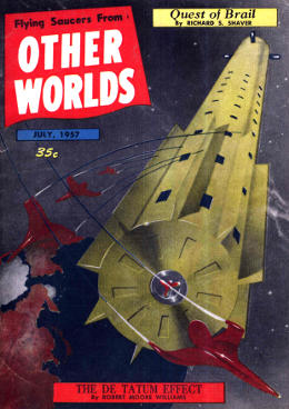 Flying Saucers from Other Worlds July 1957 magazine cover