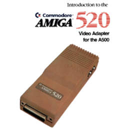 Commodore A520 Video Adapter Manual