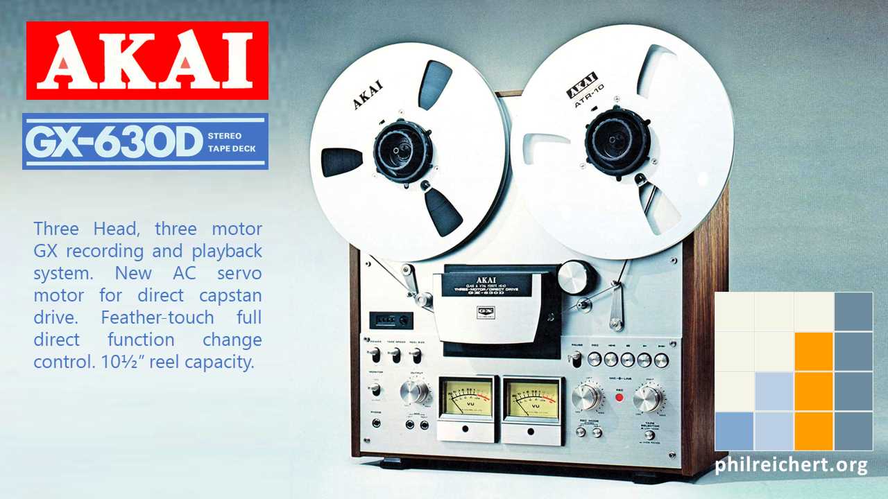 AKAI GX-630D tape deck reel to reel