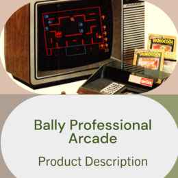 Bally Arcade Machine Product Description